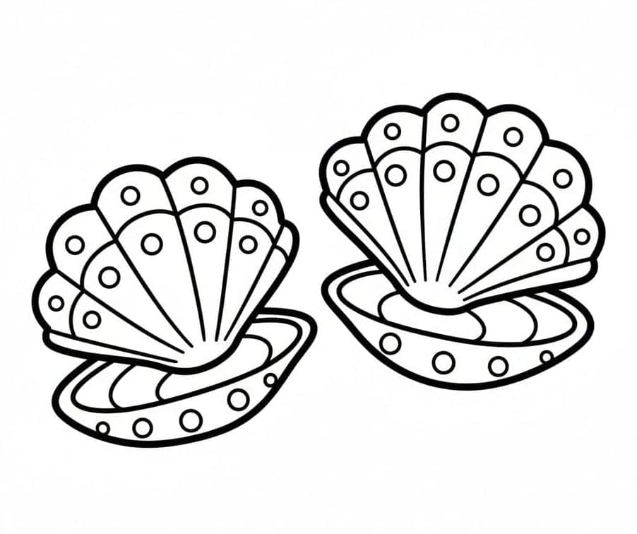 Dua Kerang Laut yang Indah