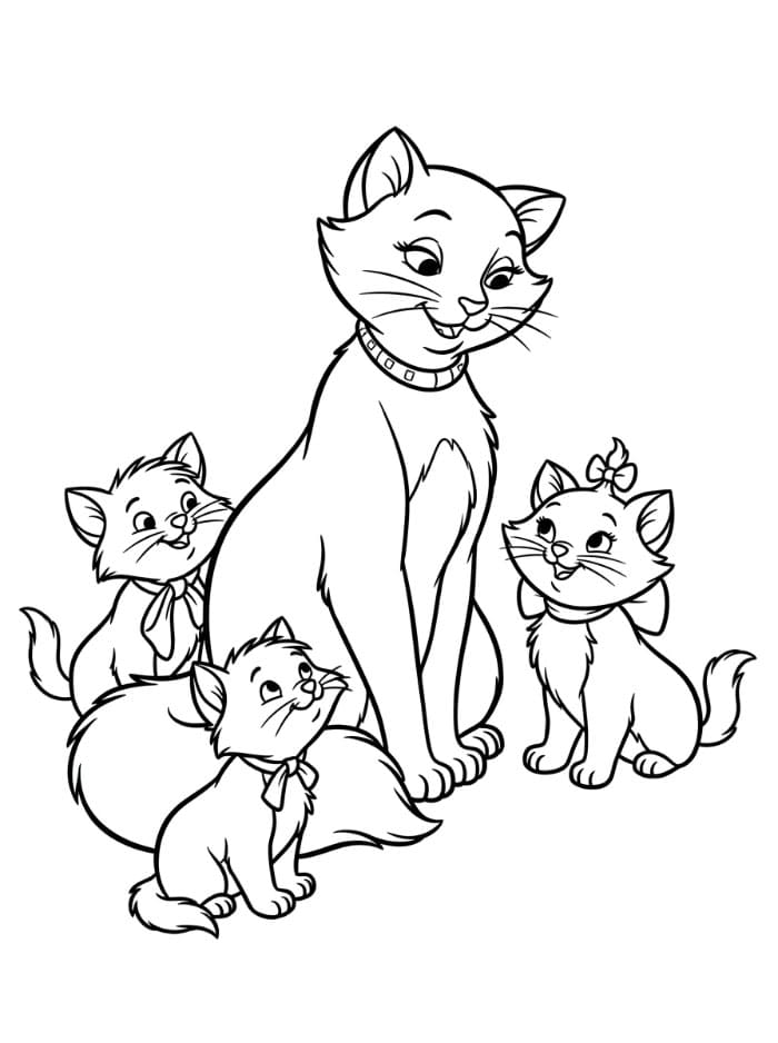Duchess dan anak-anak kucingnya