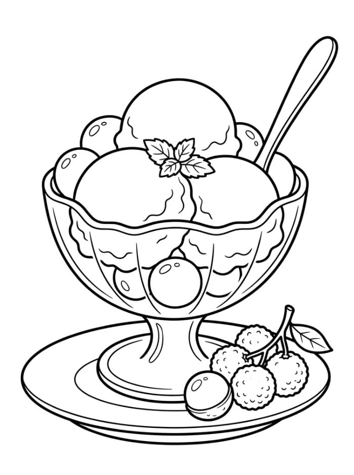 Es Krim Buah Longan