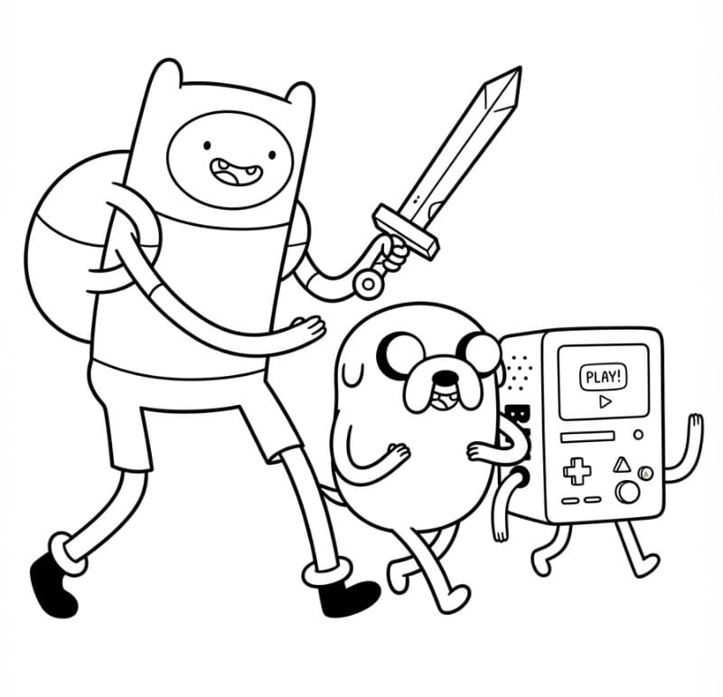 Finn, Jake, dan BMO
