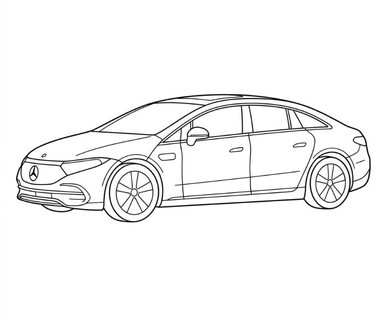 Gambar mobil listrik Mercedes