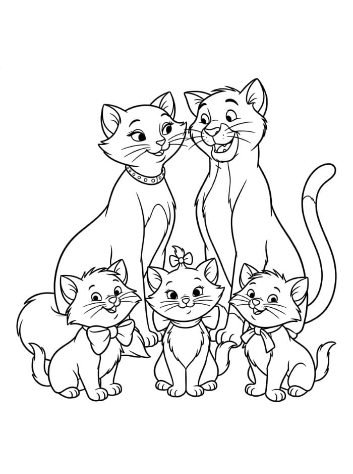 Gambar The Aristocats untuk dicetak