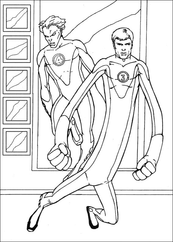 Human Torch dan Mr. Fantastic