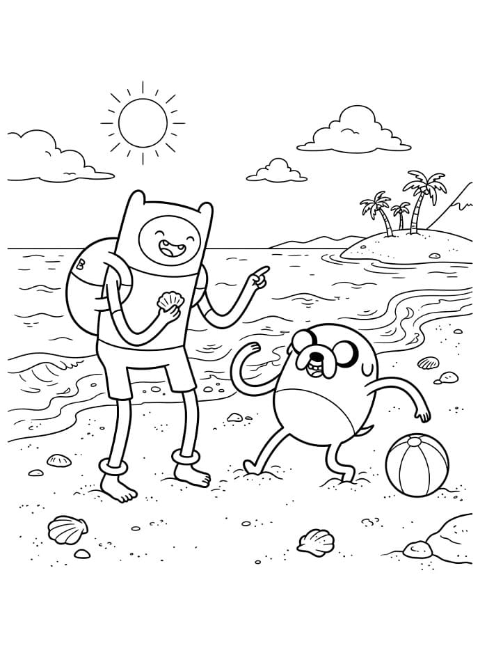 Karakter Adventure Time di Pulau