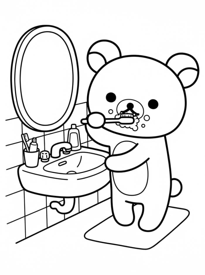 Menyikat Rilakkuma