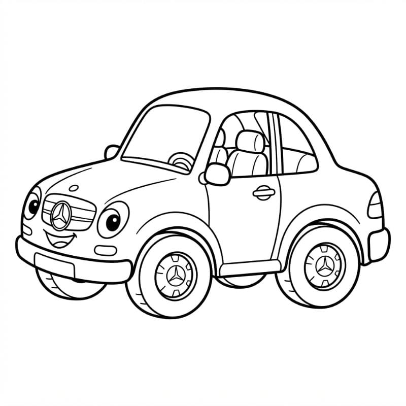 Mobil Mercedes yang lucu
