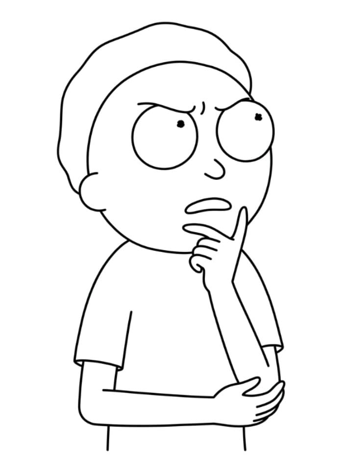 Morty seandg berpikir