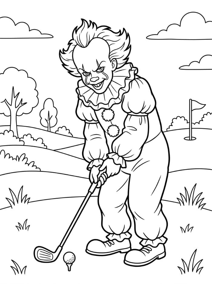 Pennywise Bermain Golf