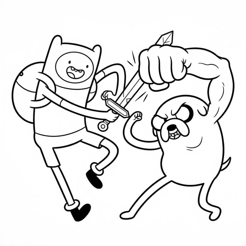 Pertarungan Finn dan Jake