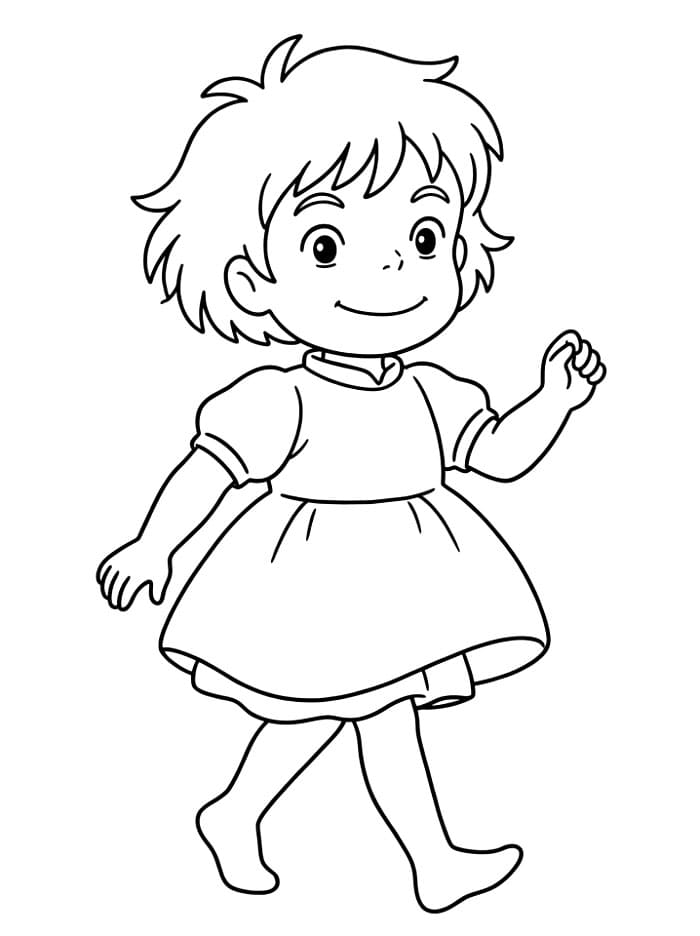 Ponyo berjalan