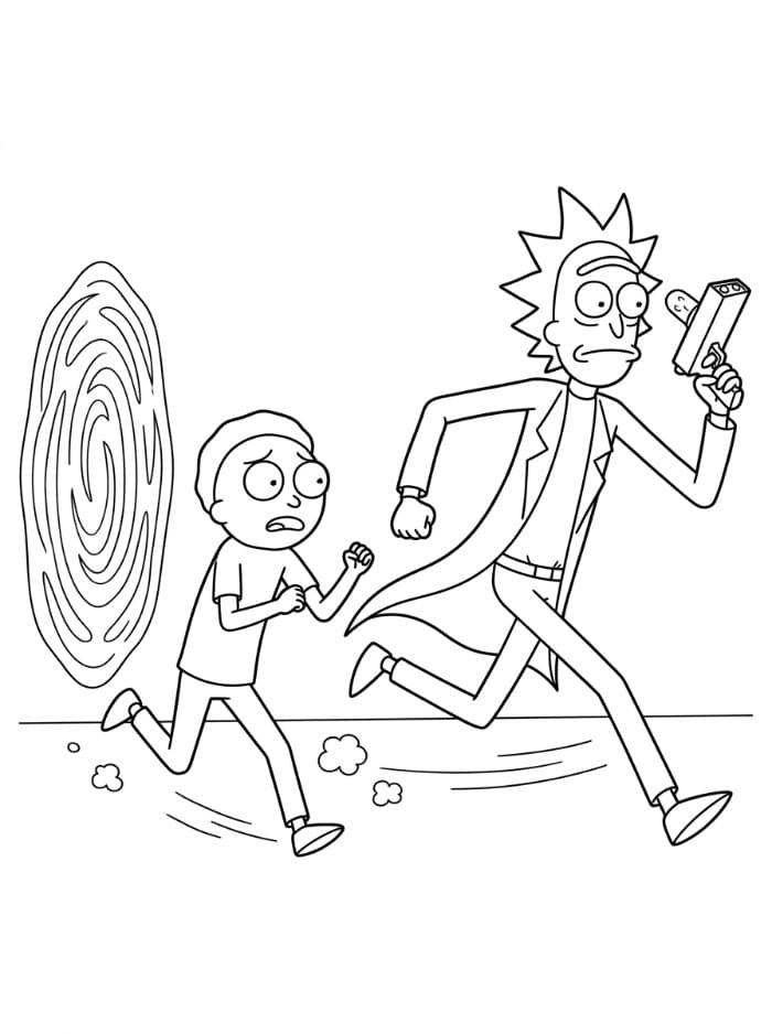 Rick and Morty berlari