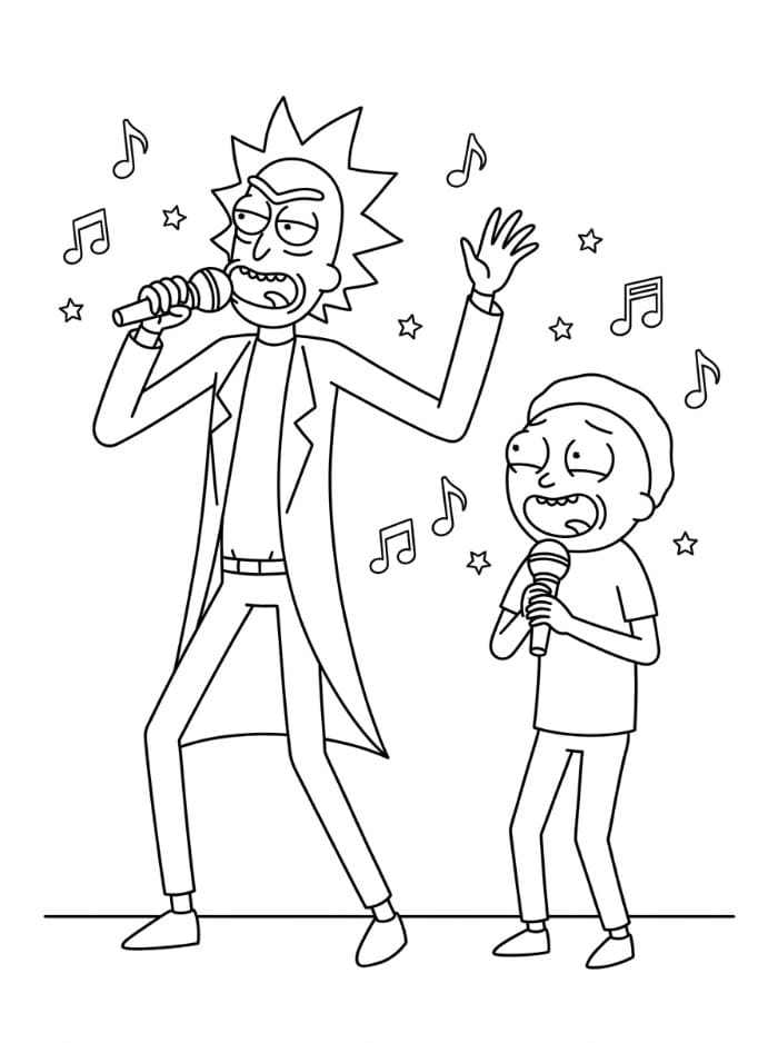 Rick and Morty bernyanyi