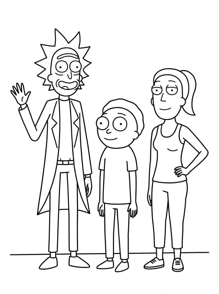 Rick and Morty bersama Summer