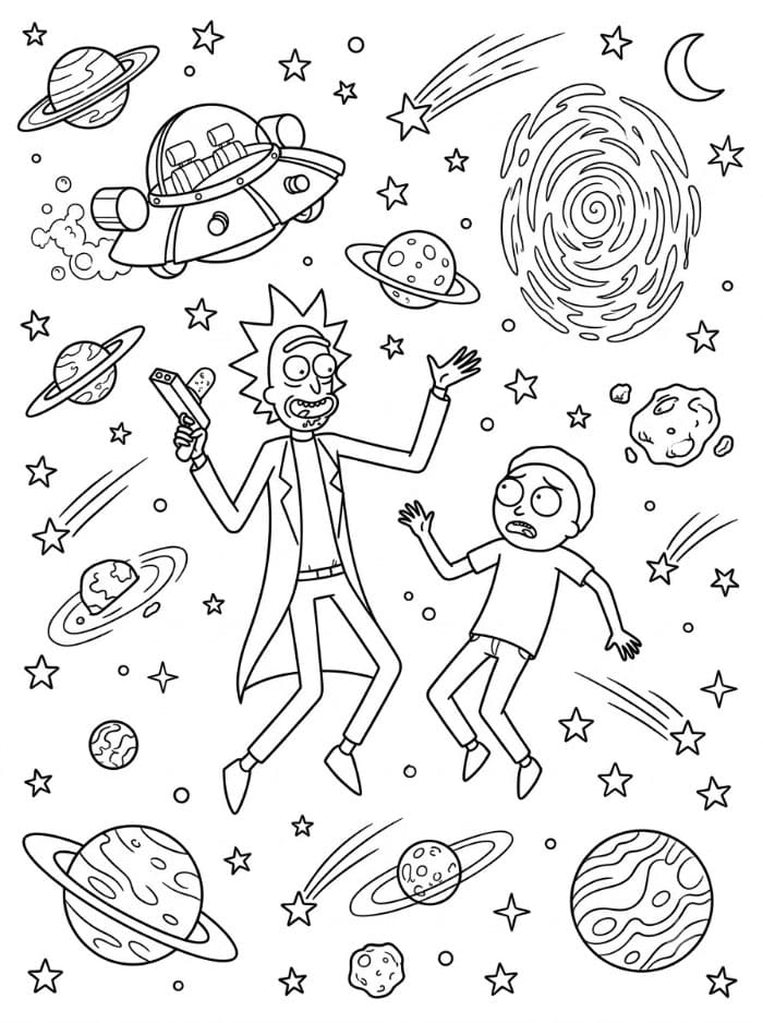 Rick and Morty di luar angkasa