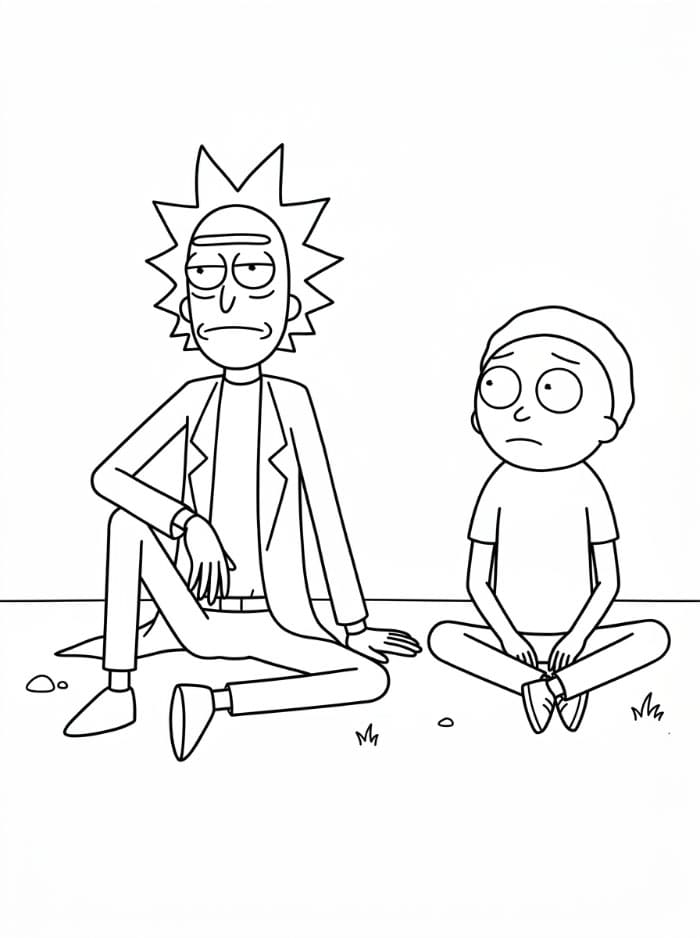 Rick and Morty duduk