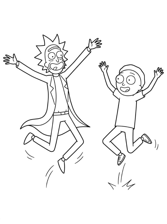 Rick and Morty melompat