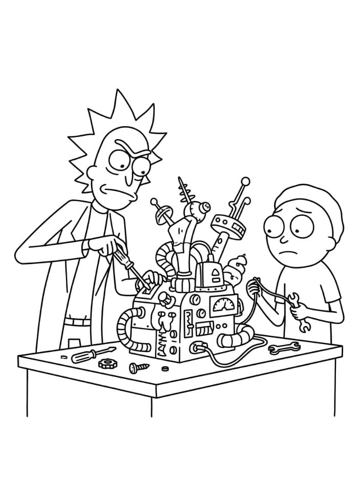 Rick and Morty menciptakan mesin