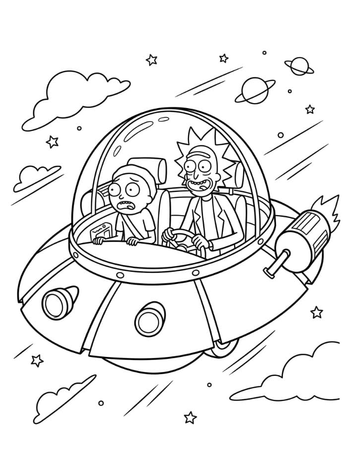 Rick and Morty terbang