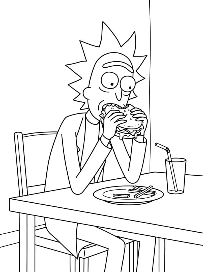 Rick Sanchez makan