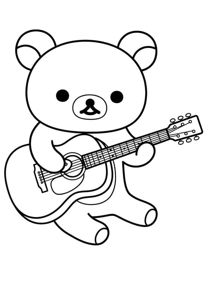 Rilakkuma bermain gitar