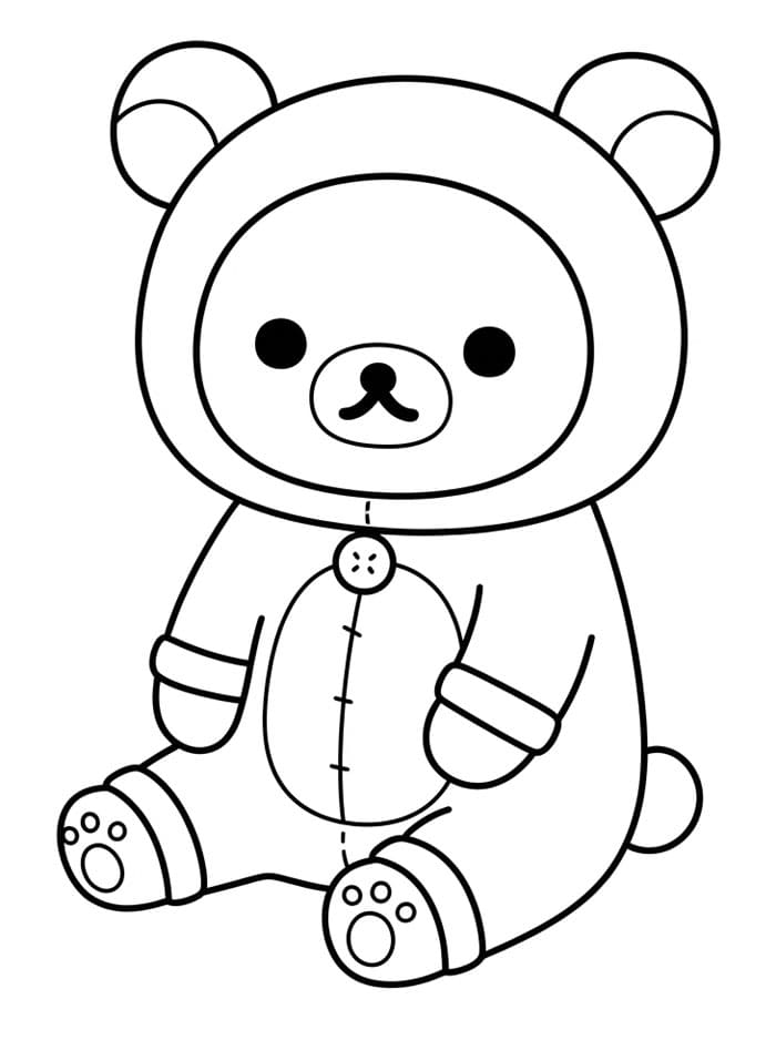 Rilakkuma dengan kostum beruang