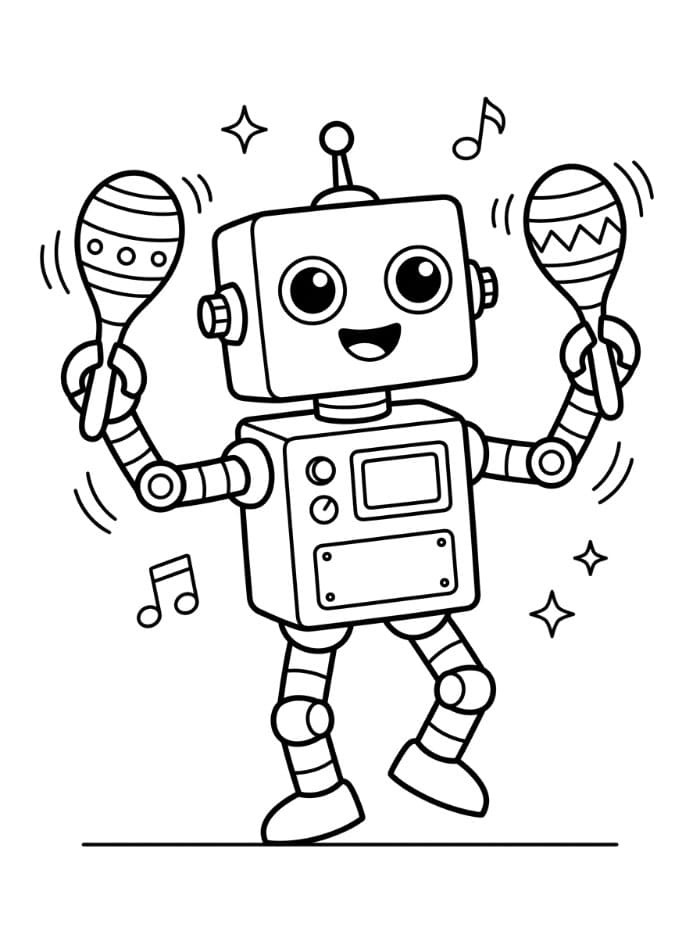 Robot Bermain Marakas