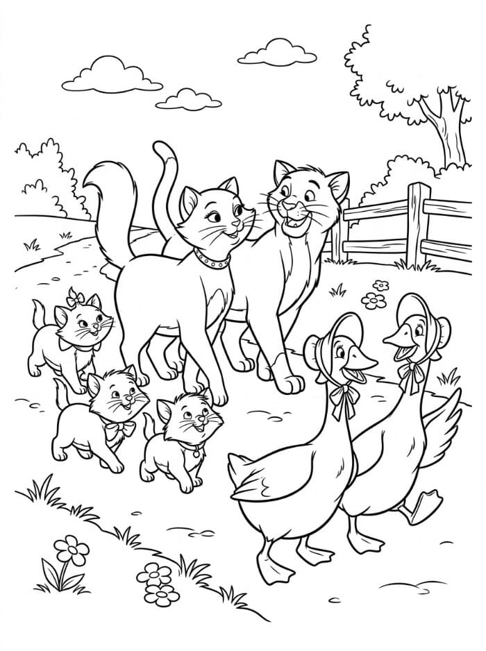 The Aristocats dan angsa