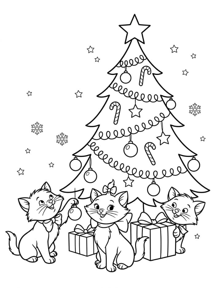 The Aristocats dan pohon Natal